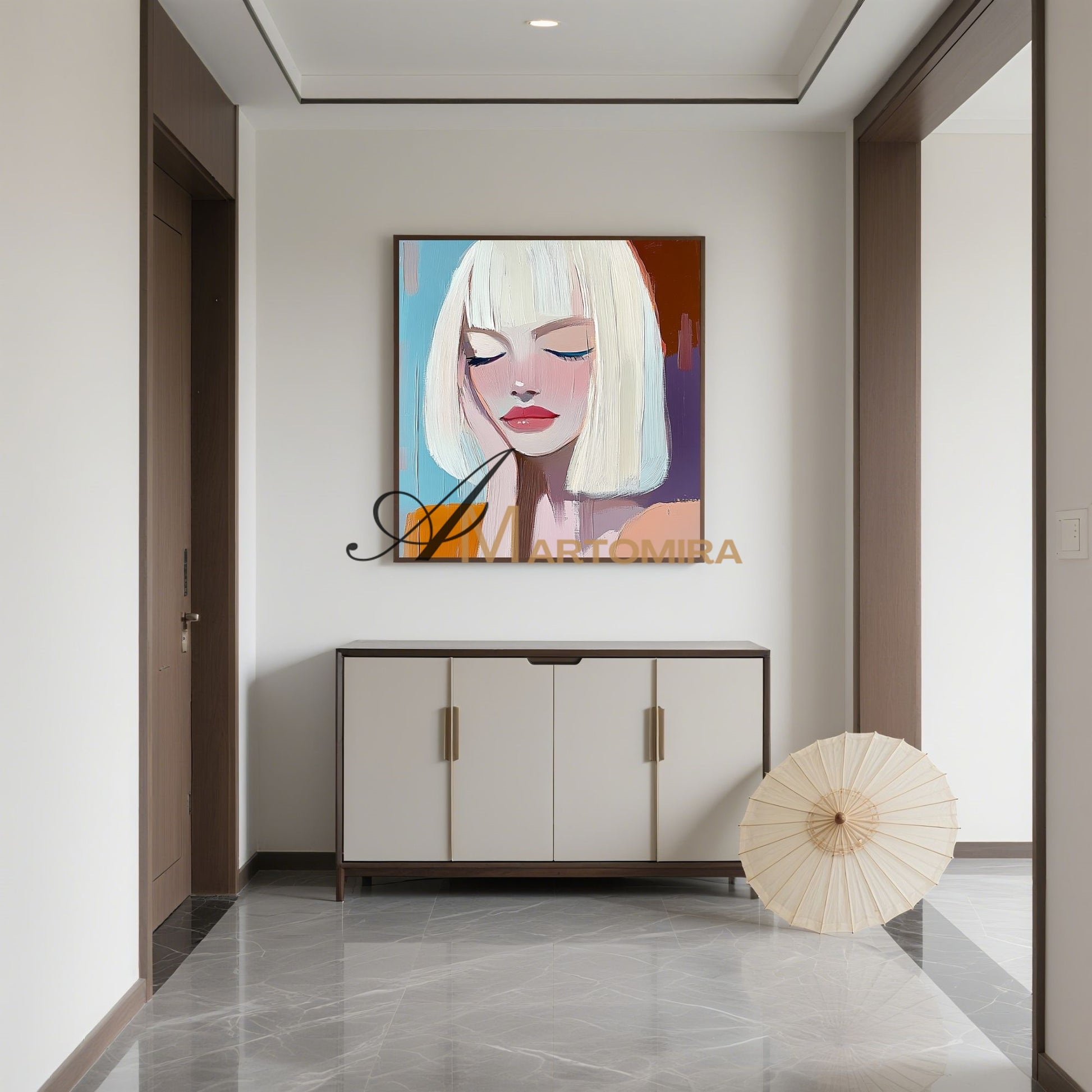 Women Painting | Art Portraits | Emotional Artwork | Wall Art For Bedroom #AP047