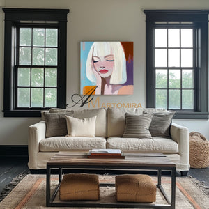 Women Painting | Art Portraits | Emotional Artwork | Wall Art For Bedroom #AP047
