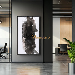 Black And White Abstract Art | Abstract Wall Art | Minimalist Abstract Art #DF020