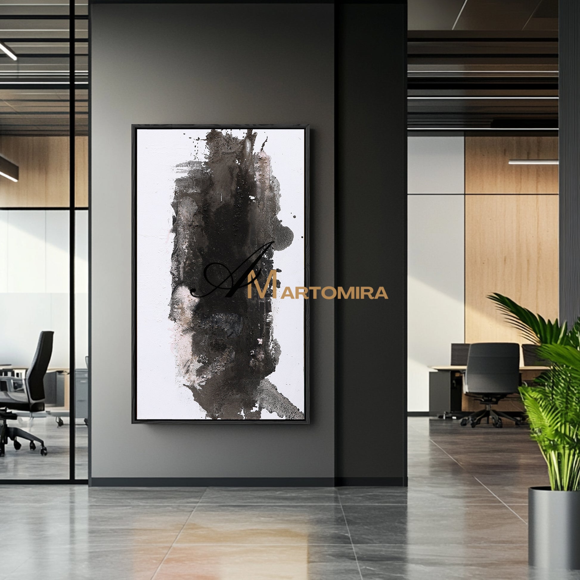 Black And White Abstract Art | Abstract Wall Art | Minimalist Abstract Art #DF020