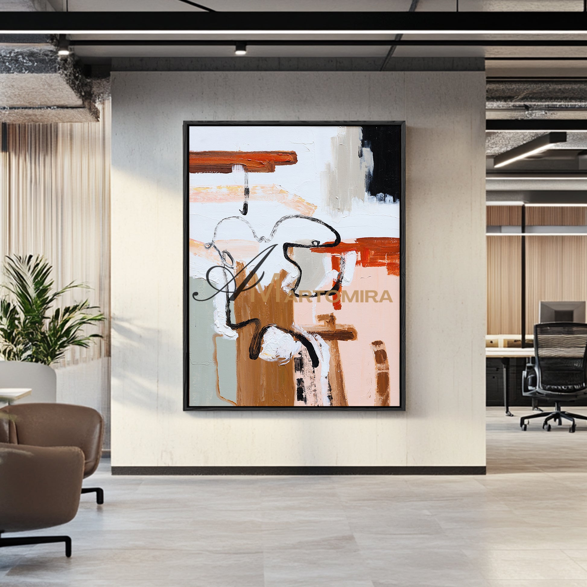 Large Abstract Canvas Art | Colorful Abstract Art | Minimalist Abstract Art | Large Art Canvas #DF019