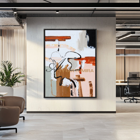 Large Abstract Canvas Art | Colorful Abstract Art | Minimalist Abstract Art | Large Art Canvas #DF019