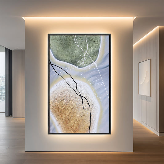 Textured Canvas Art | Large Textured Wall Art | Modern Abstract Wall Art | Abstract Geometric Art #DF012