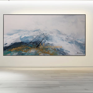 Landscape Wall Art | Abstract Painting Mountains | Abstract Landscape Art | Canvas Painting Wall Decor #DF055