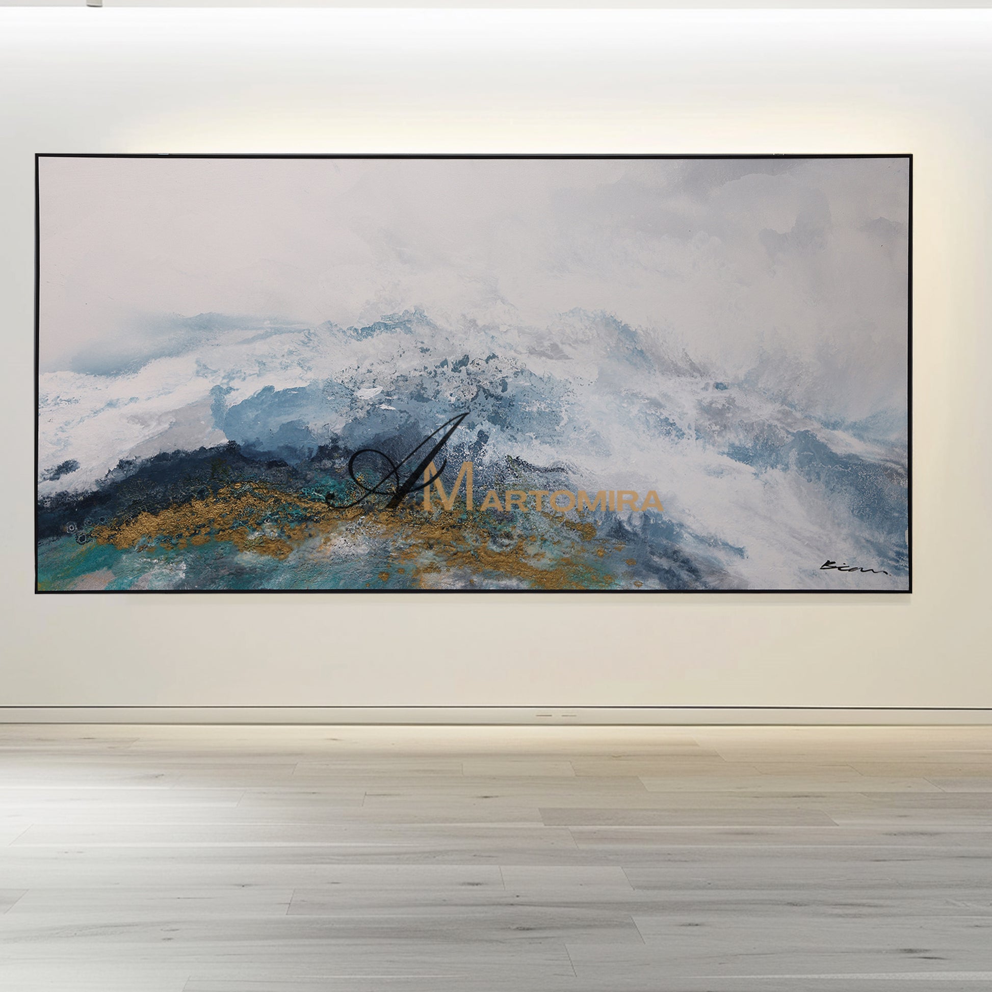 Landscape Wall Art | Abstract Painting Mountains | Abstract Landscape Art | Canvas Painting Wall Decor #DF055