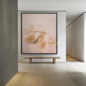 Wabi Sabi Art | Brown Abstract Art | Abstract Minimalist Art | Abstract Wall Art For Living Room #DF054
