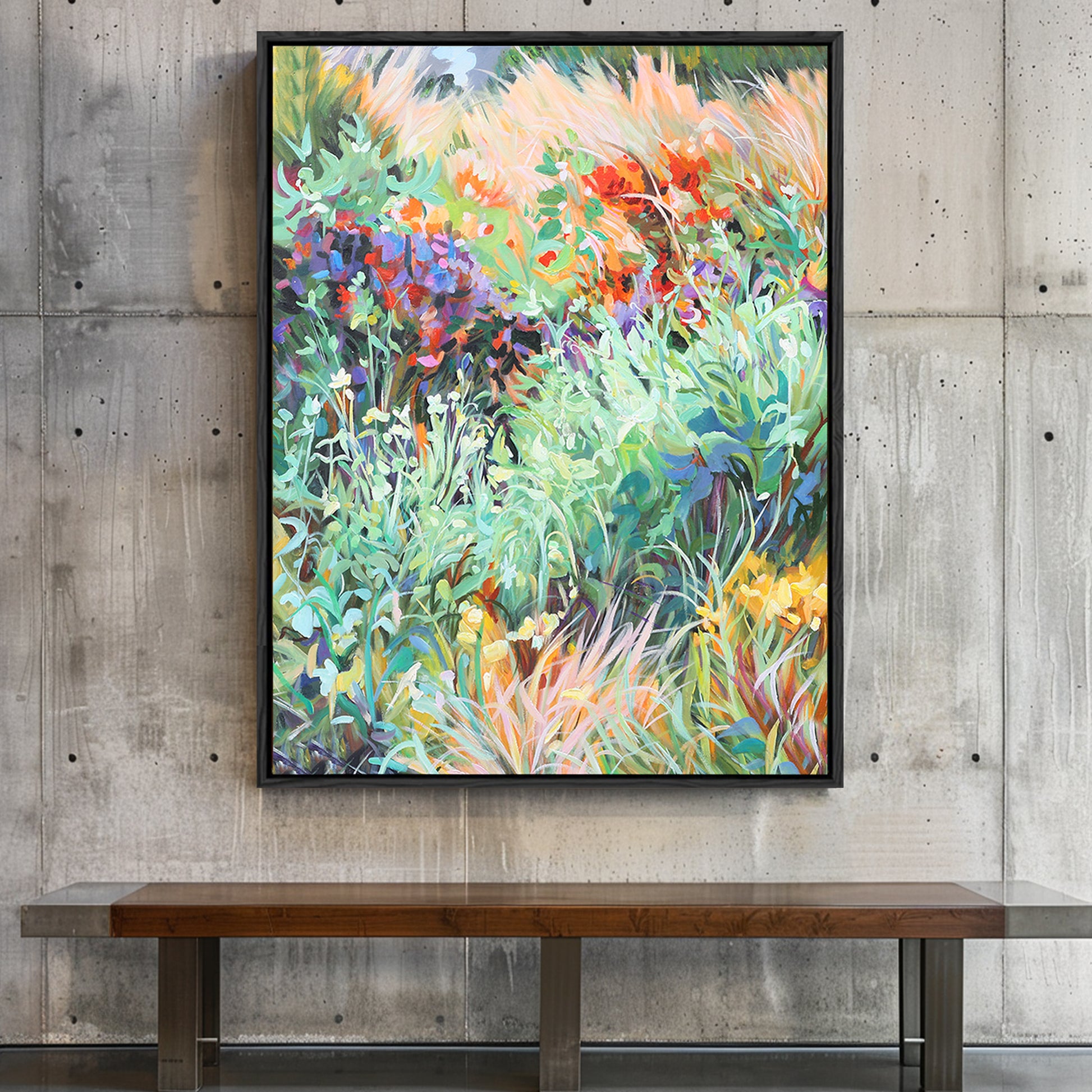 Grass Painting | Painting Grass Green | Colorful Wall Art | Modern Wall Decor Art #DF044