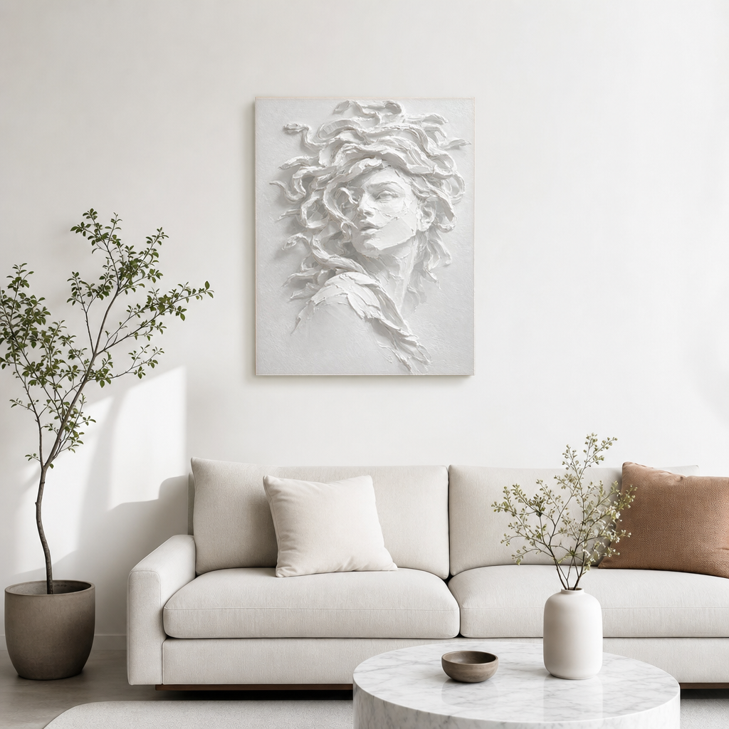 Wabi-Sabi-Kunst | Großformatige abstrakte Wandkunst | Schwarz-Weiß-Leinwandkunst | Abstrakte minimalistische Wandkunst #AH147