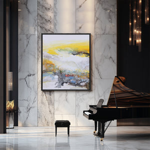 Modern Abstract Art | Abstract Landscape Painting | Wall Art For Living Room #DF028