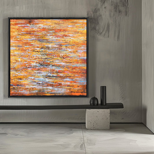 Colorful Abstract Art | Square Wall Art | Modern Abstract Art | Abstract Texture Wall Art #DF003