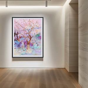 Colorful Wall Art | Modern Abstract Art | Large Canvas wall Art | Painting The Tree #DF006