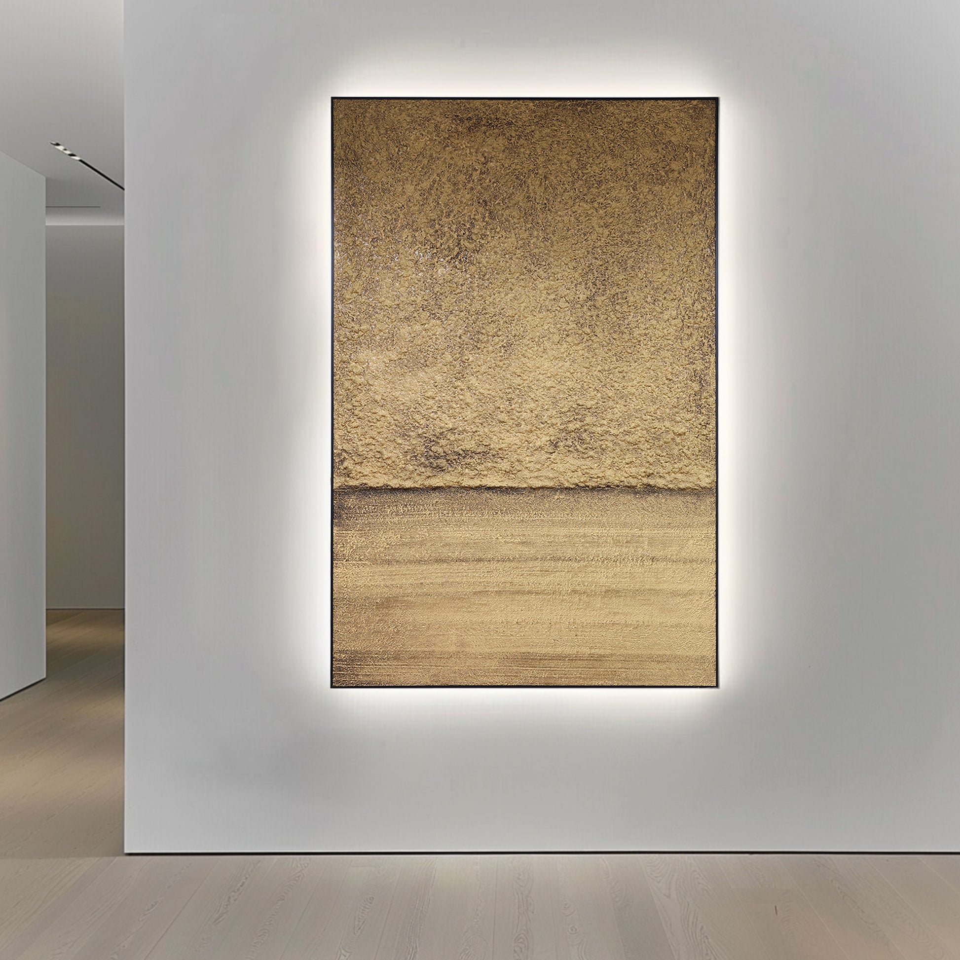Brown Gold Wall Art | Wabi Sabi Art | Textured Paintings | Abstract Texture Wall Art #DF043