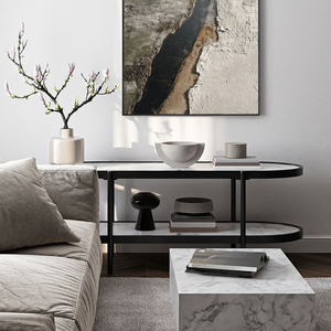 Minimalist Abstract Textured Riverbed Landscape Wabi Sabi Style Framed Canvas Wall Art, Thick Impasto Paint with Knife Marks, Neutral Tone Decor for Modern Home & Office