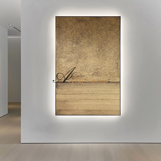 Brown Gold Wall Art | Wabi Sabi Art | Textured Paintings | Abstract Texture Wall Art #DF043