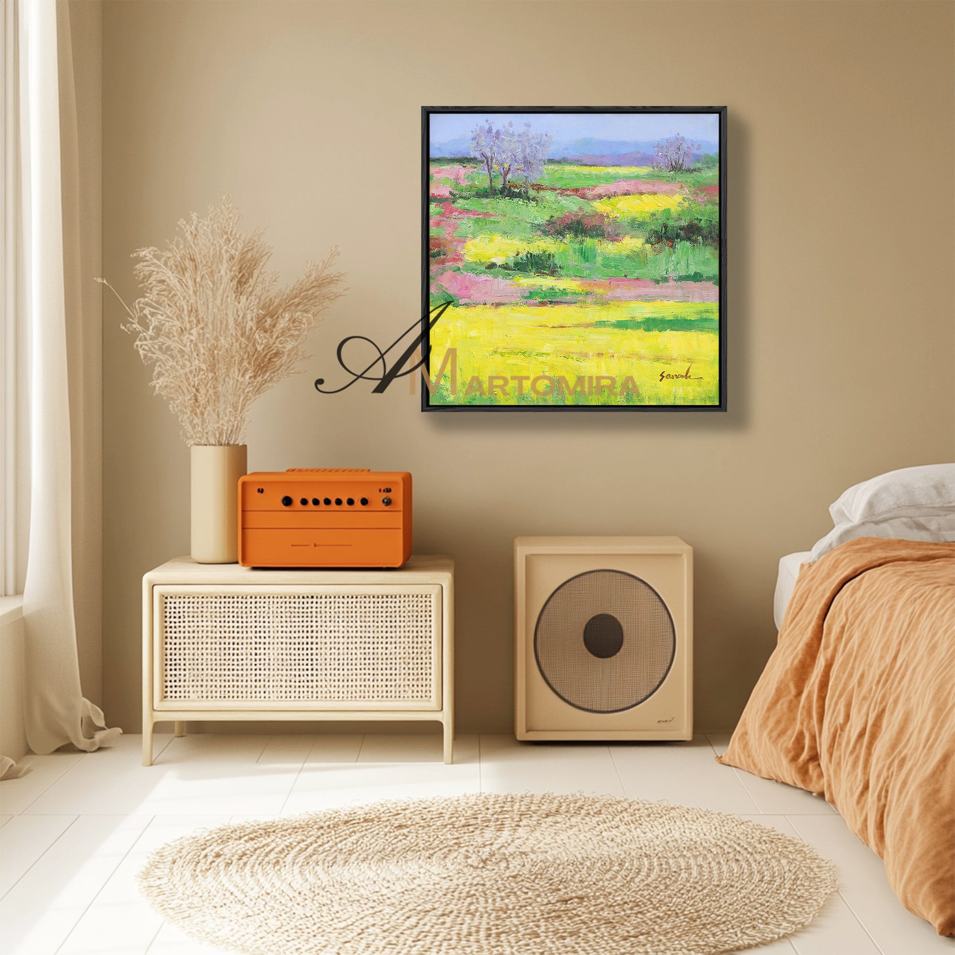Landscape Wall Art | Acrylic Landscape Painting | Landscape Wall Art For Living Room #DF021
