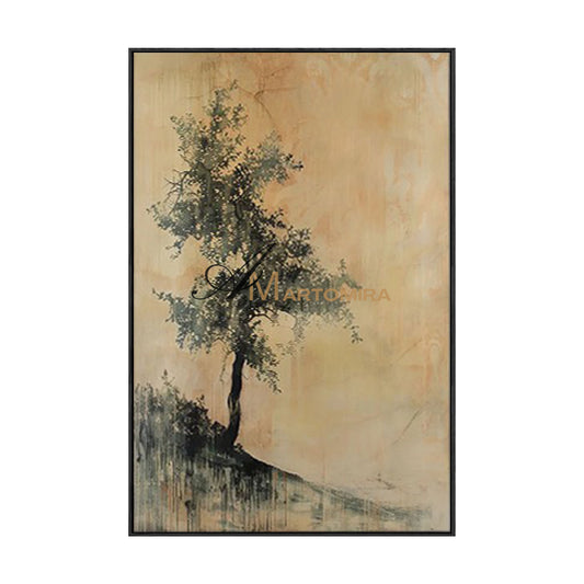 Paintings Of Trees | Abstract Canvas Wall Art | Wabi-Sabi Wall Art | Large Wall Art #MF004