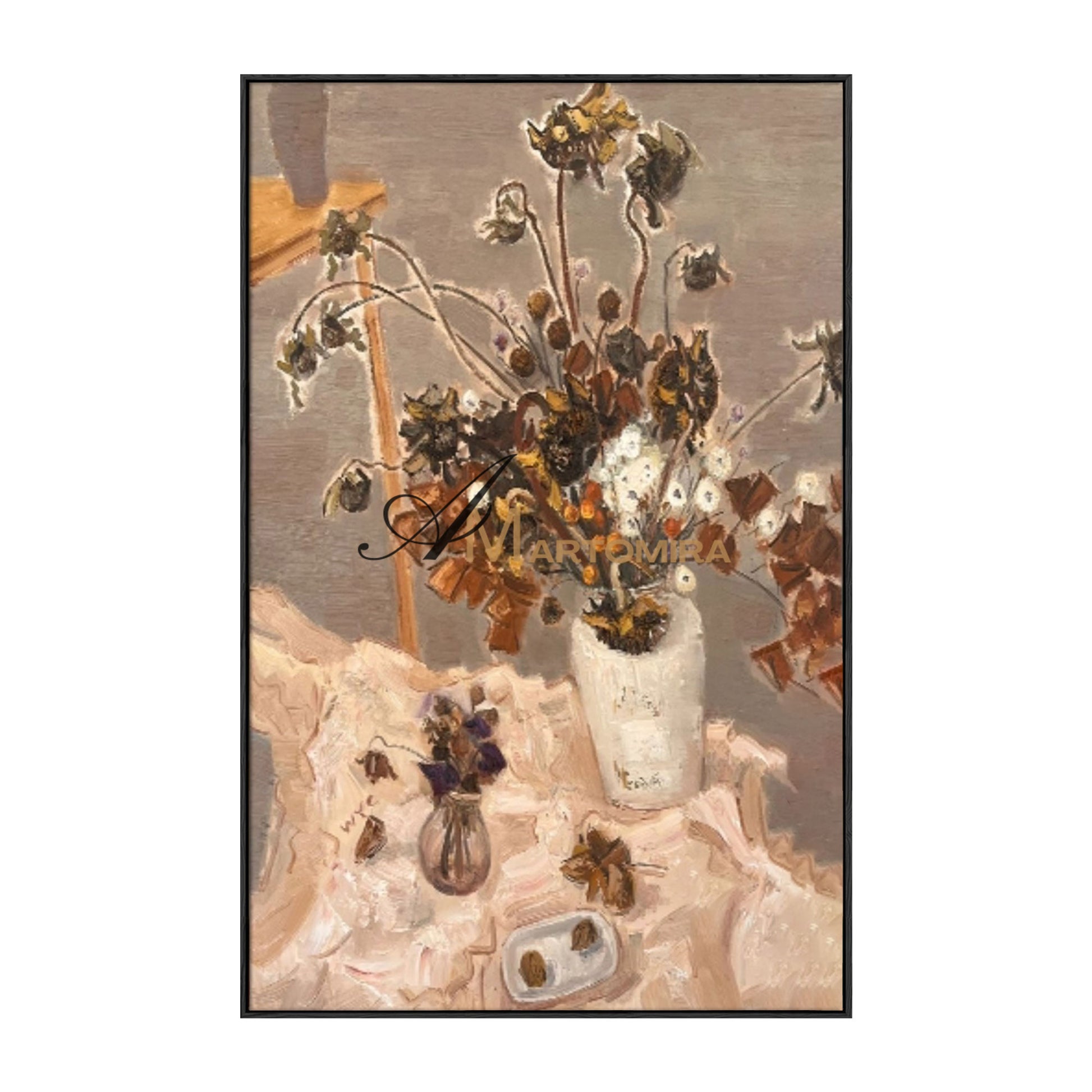 Acrylic Flower Painting | Large Flower Wall Art | Floral Wall Art For Living Room  #MF030