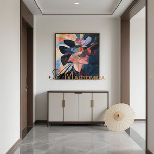 Abstract Painting Woman | Colorful Abstract Art | Abstract Portrait Painting  | Canvas Art Wall  #AP048