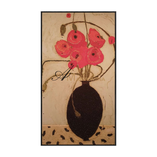 Abstract Flower Paintings | Floral Painting Acrylic | Paintings Of Flowers In Vase | Oil Painting #MF035