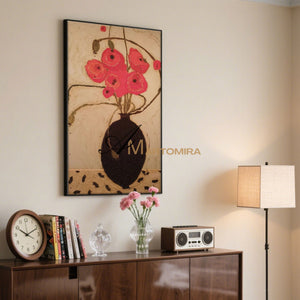 Abstract Flower Paintings | Floral Painting Acrylic | Paintings Of Flowers In Vase | Oil Painting #MF035