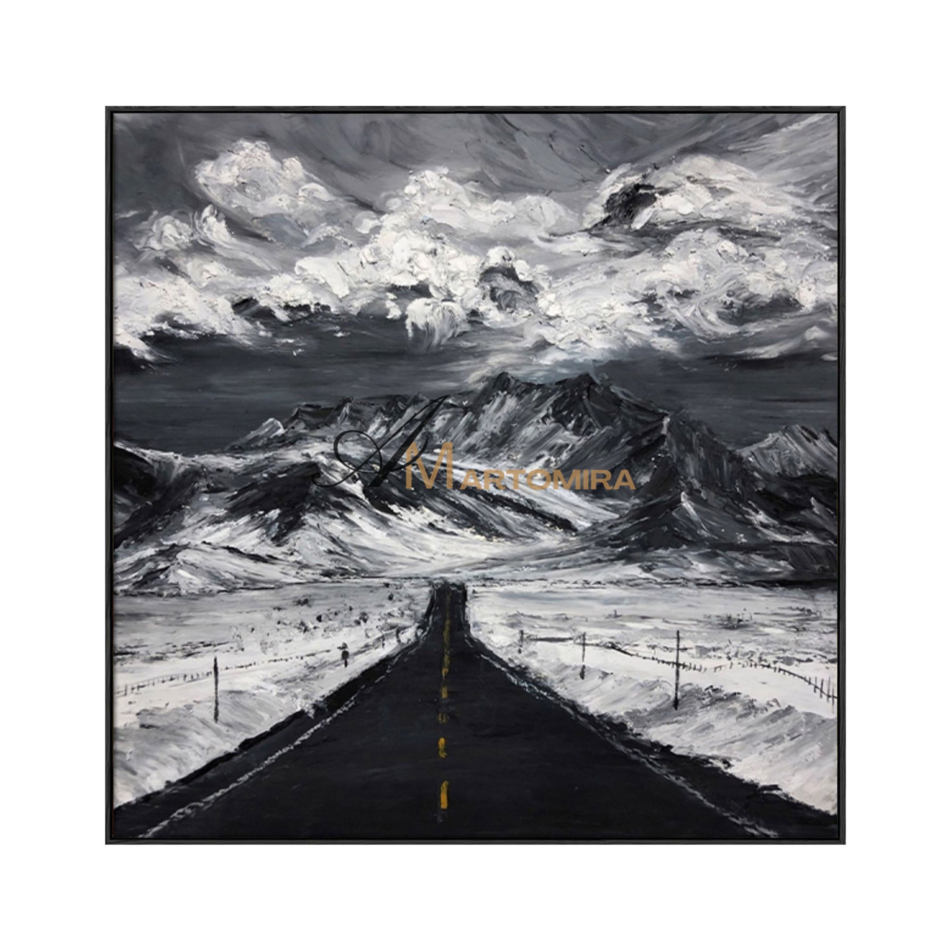 Landscape Wall Art | Mountain Landscape Art | Snowy Landscape Art | Extra Large Landscape Wall Art #MF036