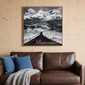 Landscape Wall Art | Mountain Landscape Art | Snowy Landscape Art | Extra Large Landscape Wall Art #MF036