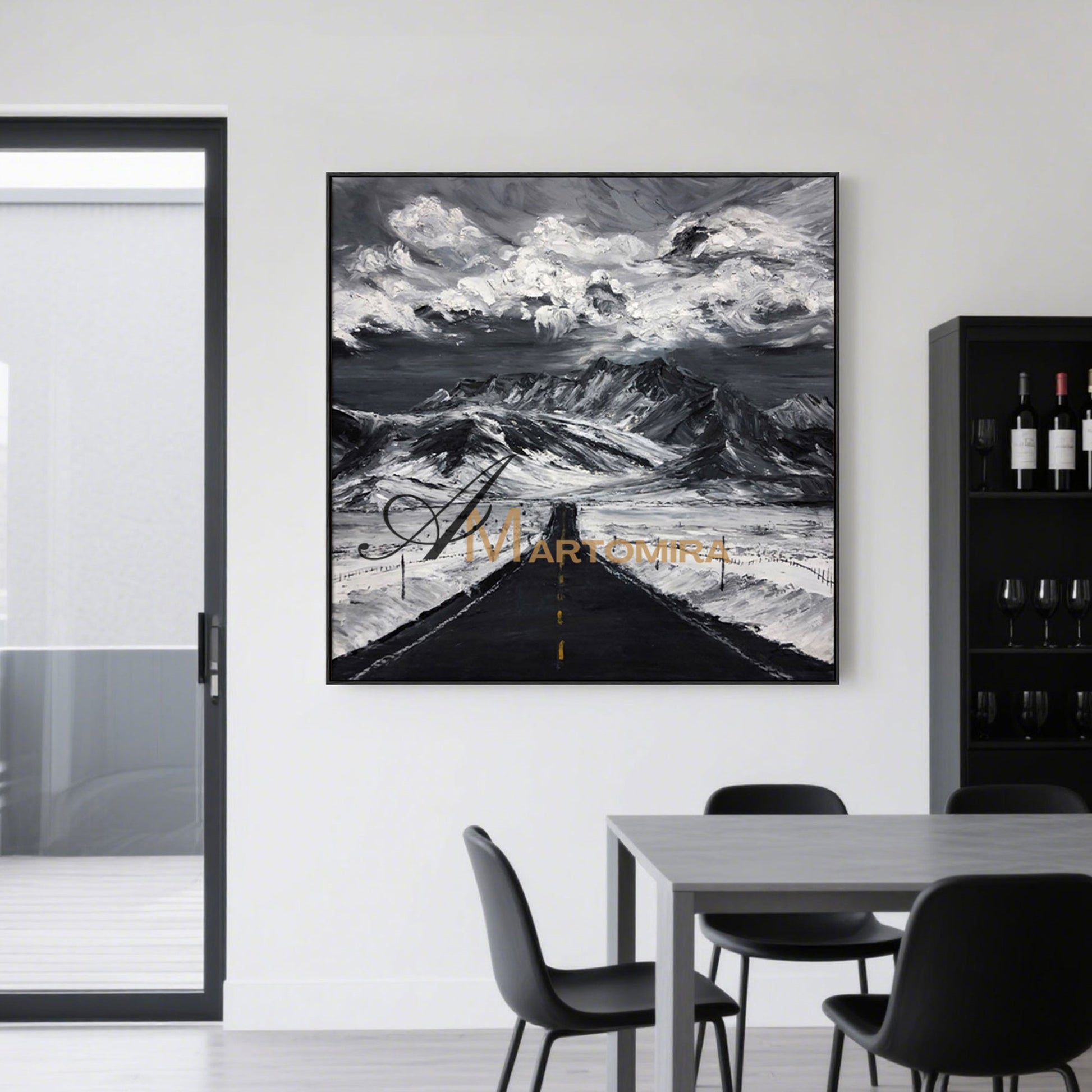 Landscape Wall Art | Mountain Landscape Art | Snowy Landscape Art | Extra Large Landscape Wall Art #MF036