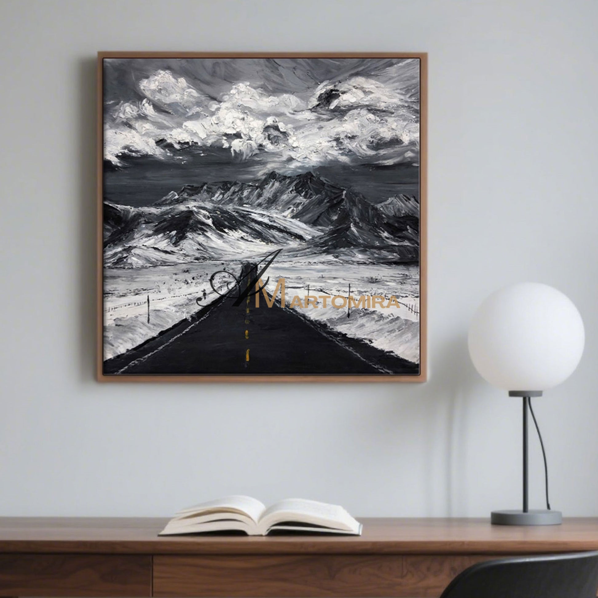 Landscape Wall Art | Mountain Landscape Art | Snowy Landscape Art | Extra Large Landscape Wall Art #MF036