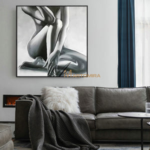 Women Body Painting | Naked Female Art | Woman Art Black And White | Modern Art #MF038