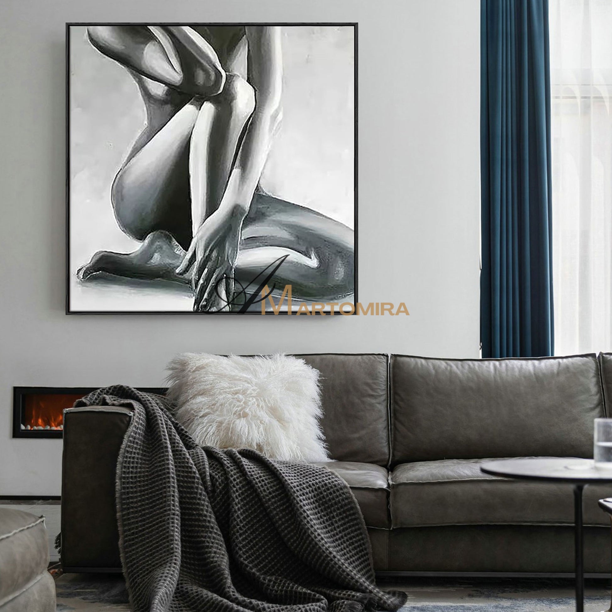 Women Body Painting | Naked Female Art | Woman Art Black And White | Modern Art #MF038