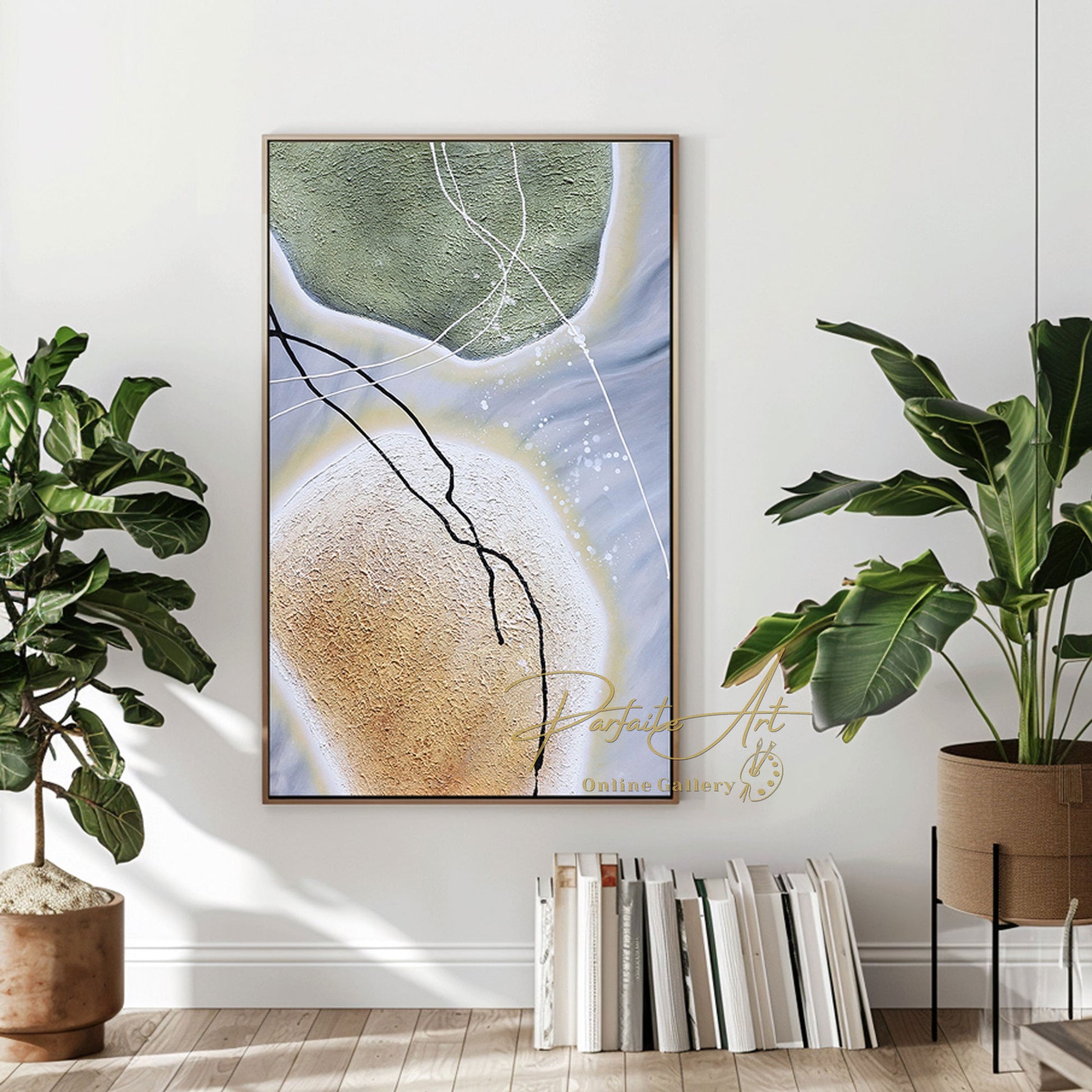 Seni Kanvas Bertekstur | Seni Dinding Bertekstur Besar | Seni Dinding Abstrak Modern | Seni Geometris Abstrak #DF012