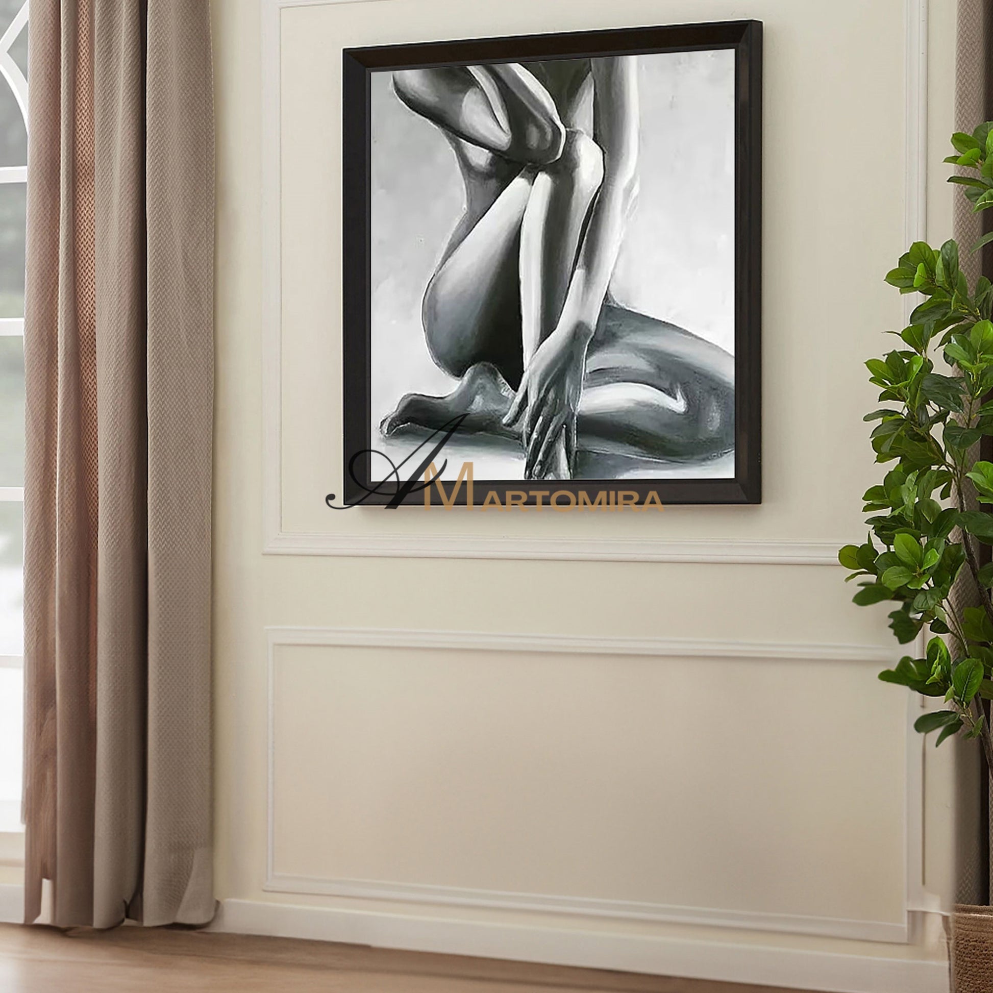 Women Body Painting | Naked Female Art | Woman Art Black And White | Modern Art #MF038