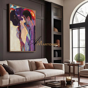 Abstract Lovers Art | Colorful Painting | Wall Art For Bedroom | Abstract Wall Art #AP018