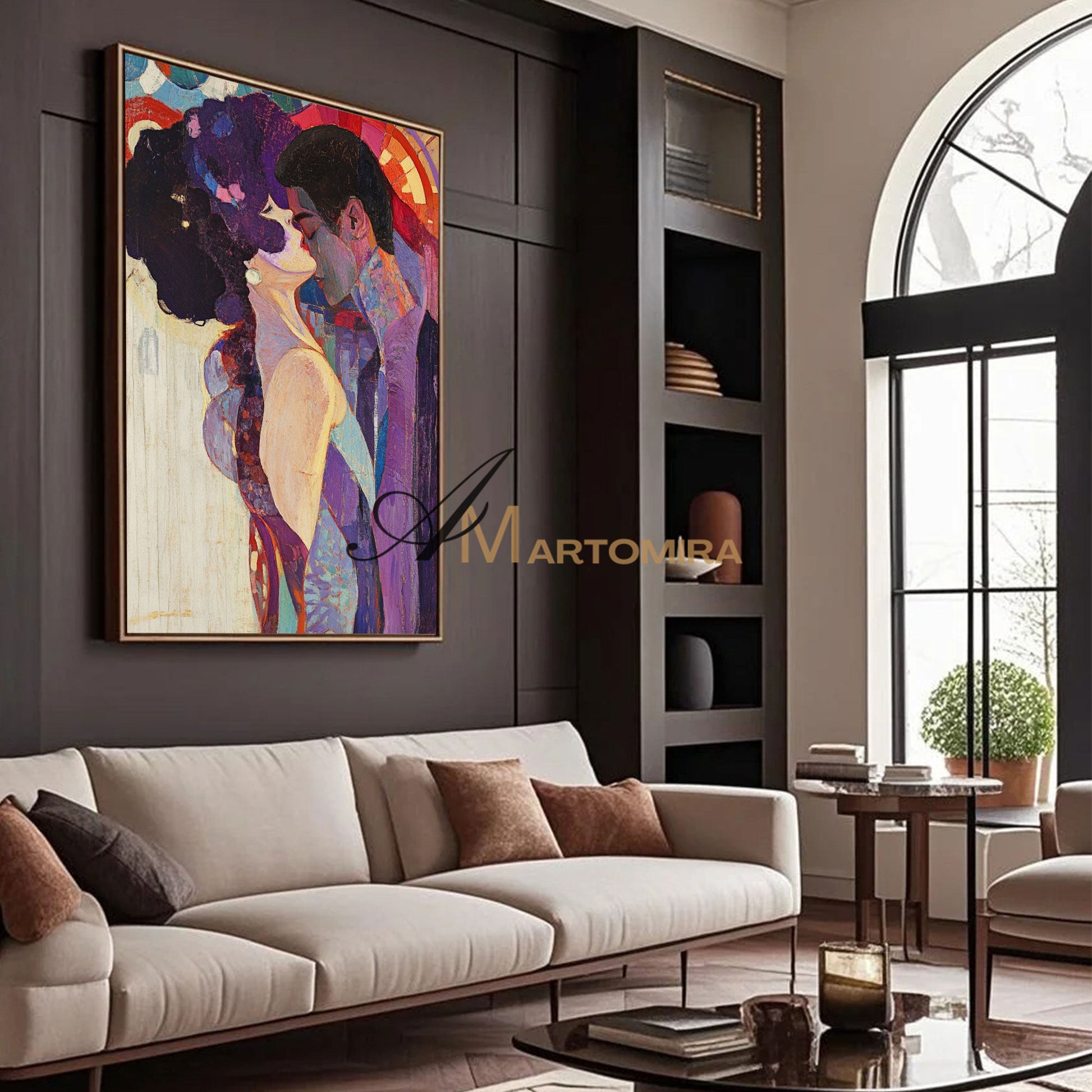 Abstract Lovers Art | Colorful Painting | Wall Art For Bedroom | Abstract Wall Art #AP018