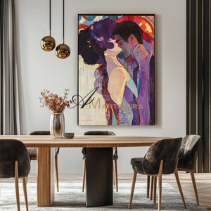 Abstract Lovers Art | Colorful Painting | Wall Art For Bedroom | Abstract Wall Art #AP018