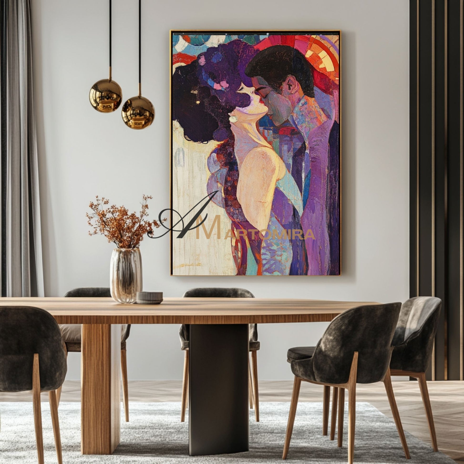 Abstract Lovers Art | Colorful Painting | Wall Art For Bedroom | Abstract Wall Art #AP018