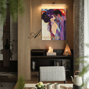 Abstract Lovers Art | Colorful Painting | Wall Art For Bedroom | Abstract Wall Art #AP018