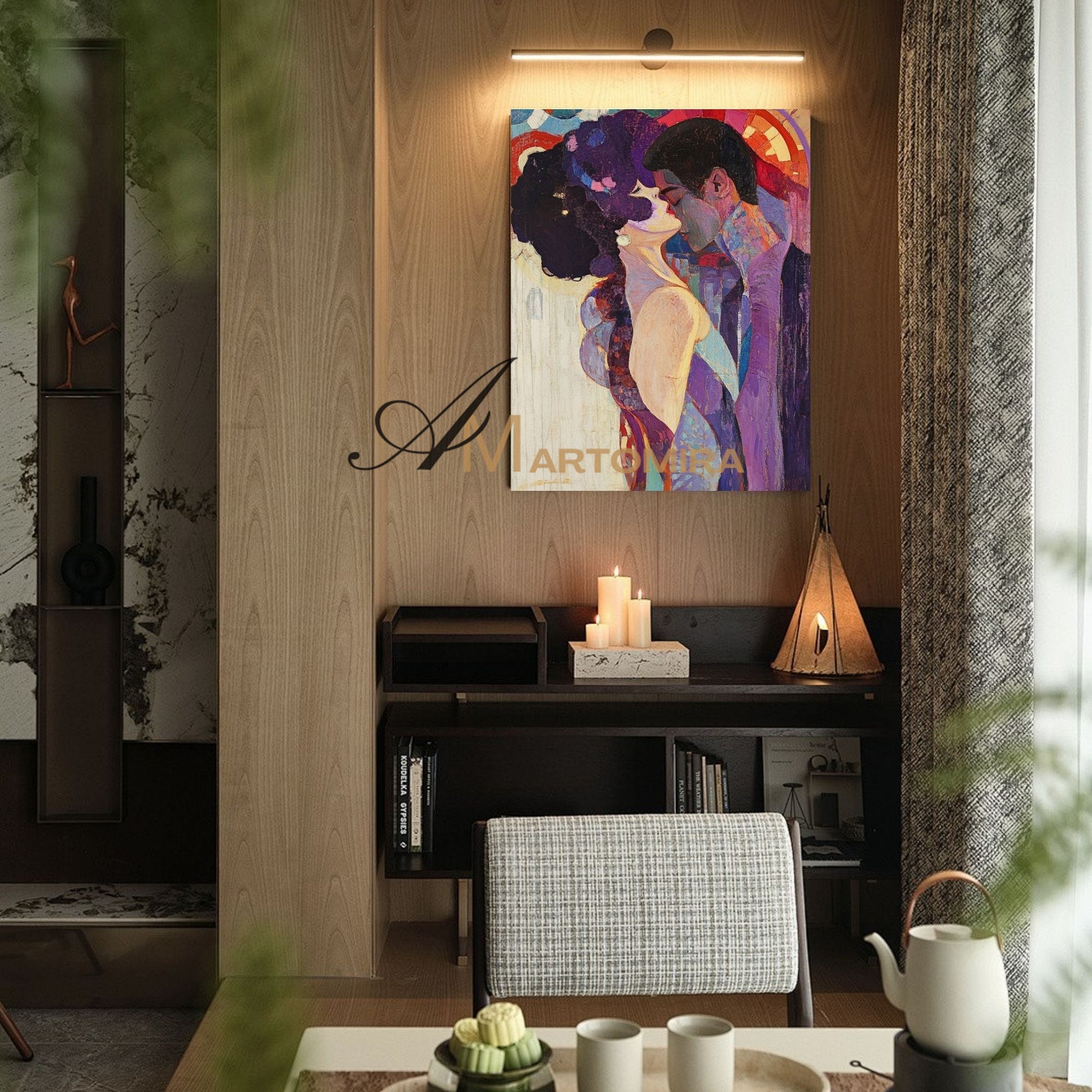 Abstract Lovers Art | Colorful Painting | Wall Art For Bedroom | Abstract Wall Art #AP018
