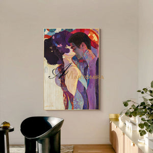 Abstract Lovers Art | Colorful Painting | Wall Art For Bedroom | Abstract Wall Art #AP018
