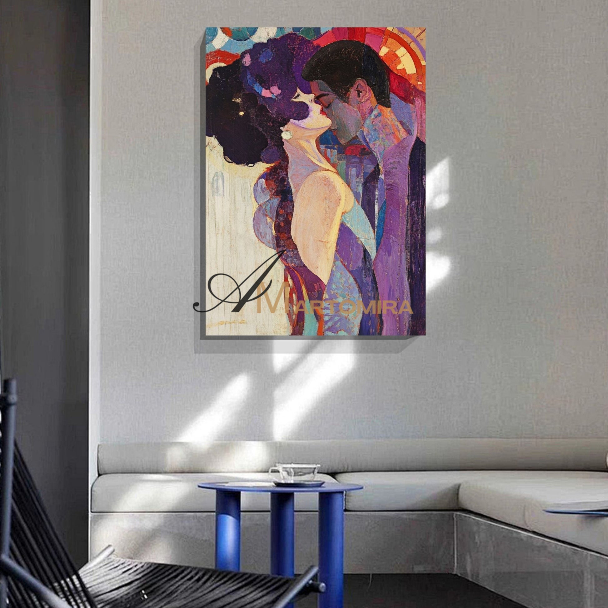 Abstract Lovers Art | Colorful Painting | Wall Art For Bedroom | Abstract Wall Art #AP018