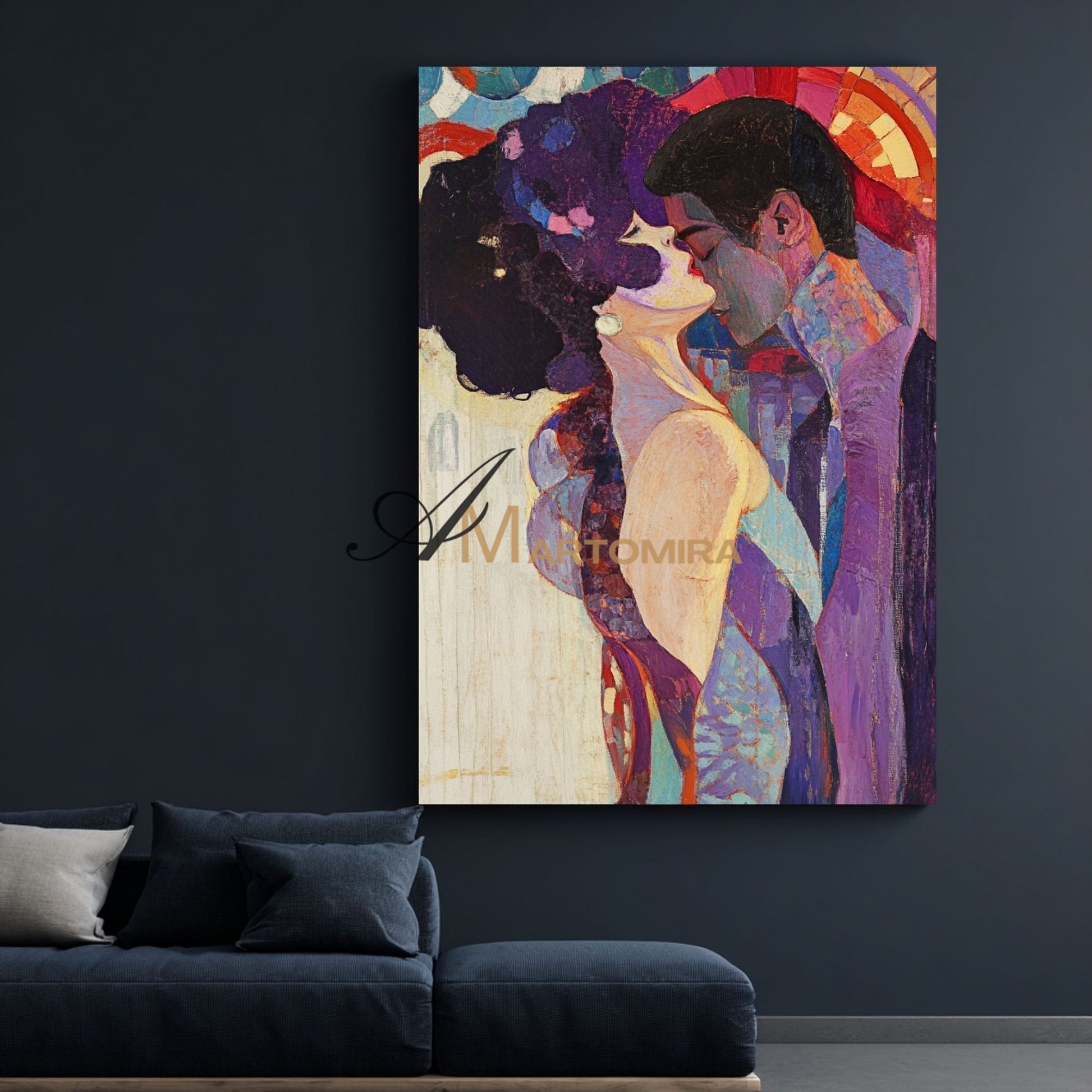 Abstract Lovers Art | Colorful Painting | Wall Art For Bedroom | Abstract Wall Art #AP018