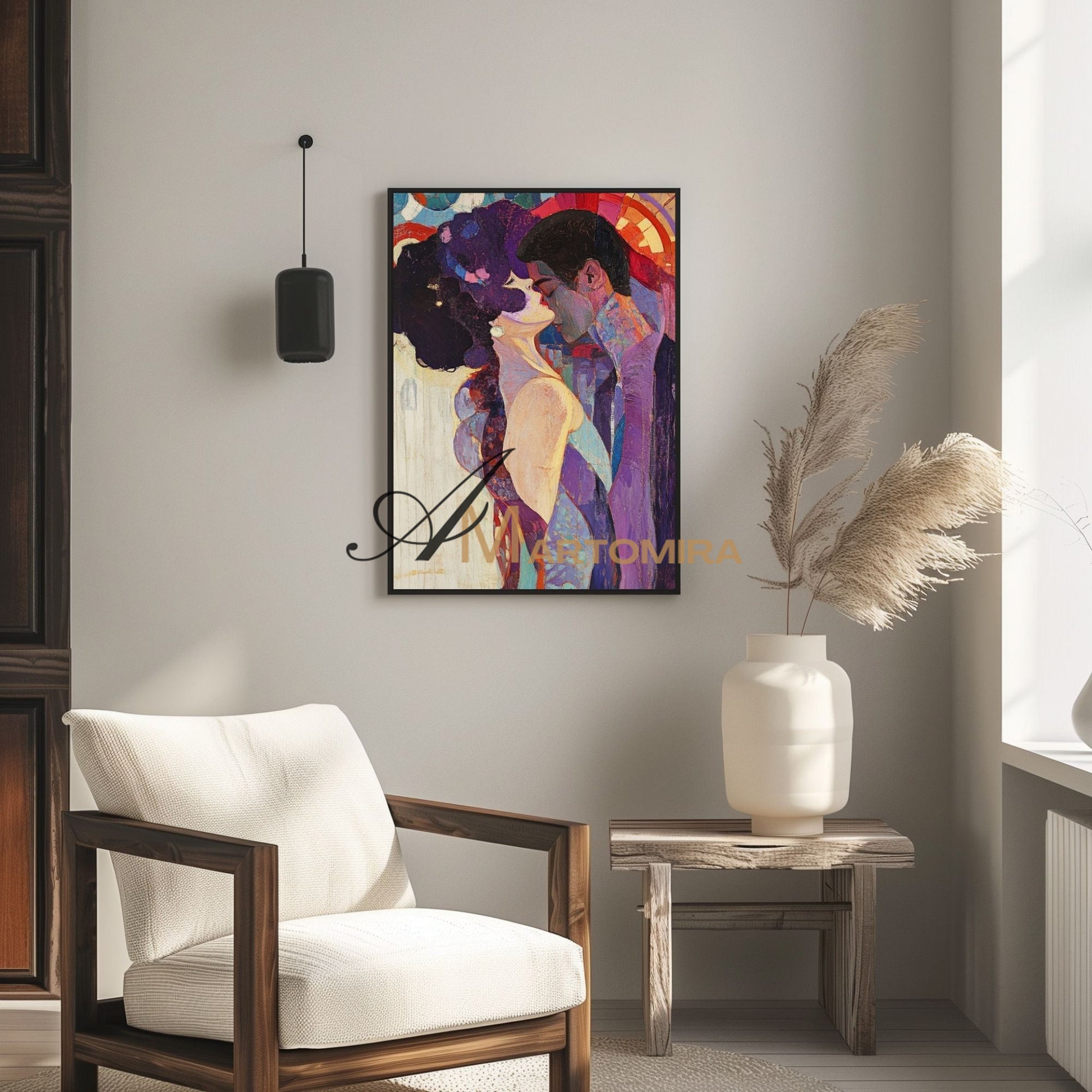 Abstract Lovers Art | Colorful Painting | Wall Art For Bedroom | Abstract Wall Art #AP018