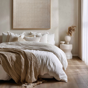 Minimalist Beige Grid Textured Abstract Wall Art Neutral Modern Decor for Contemporary Home Office Living Room Bedroom