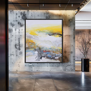 Modern Abstract Art | Abstract Landscape Painting | Wall Art For Living Room #DF028