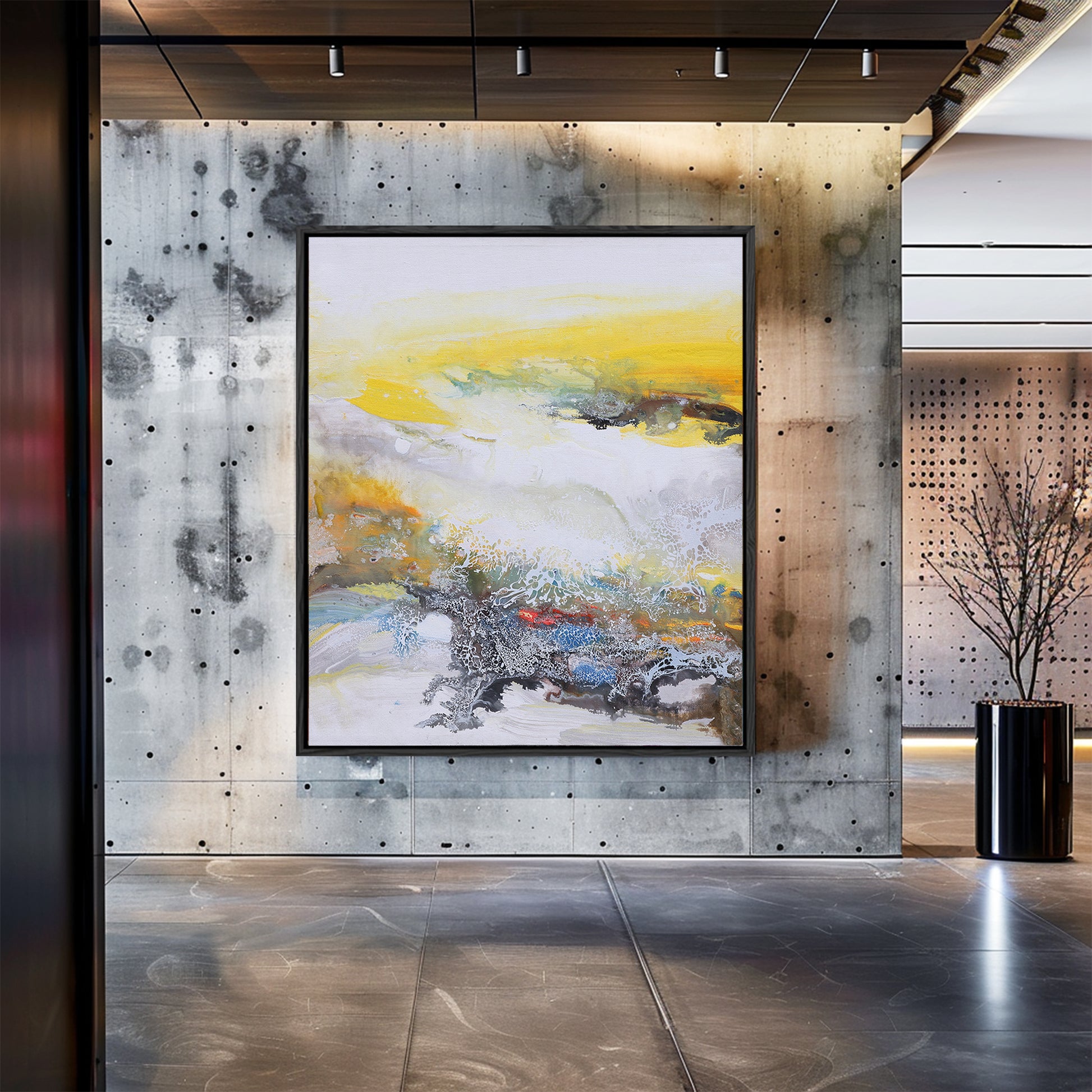 Modern Abstract Art | Abstract Landscape Painting | Wall Art For Living Room #DF028