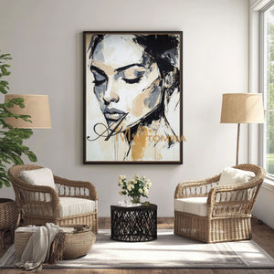 Oil Painting | Abstract Painting Woman | Portraits Painting | Wall Art Decor  #AP001