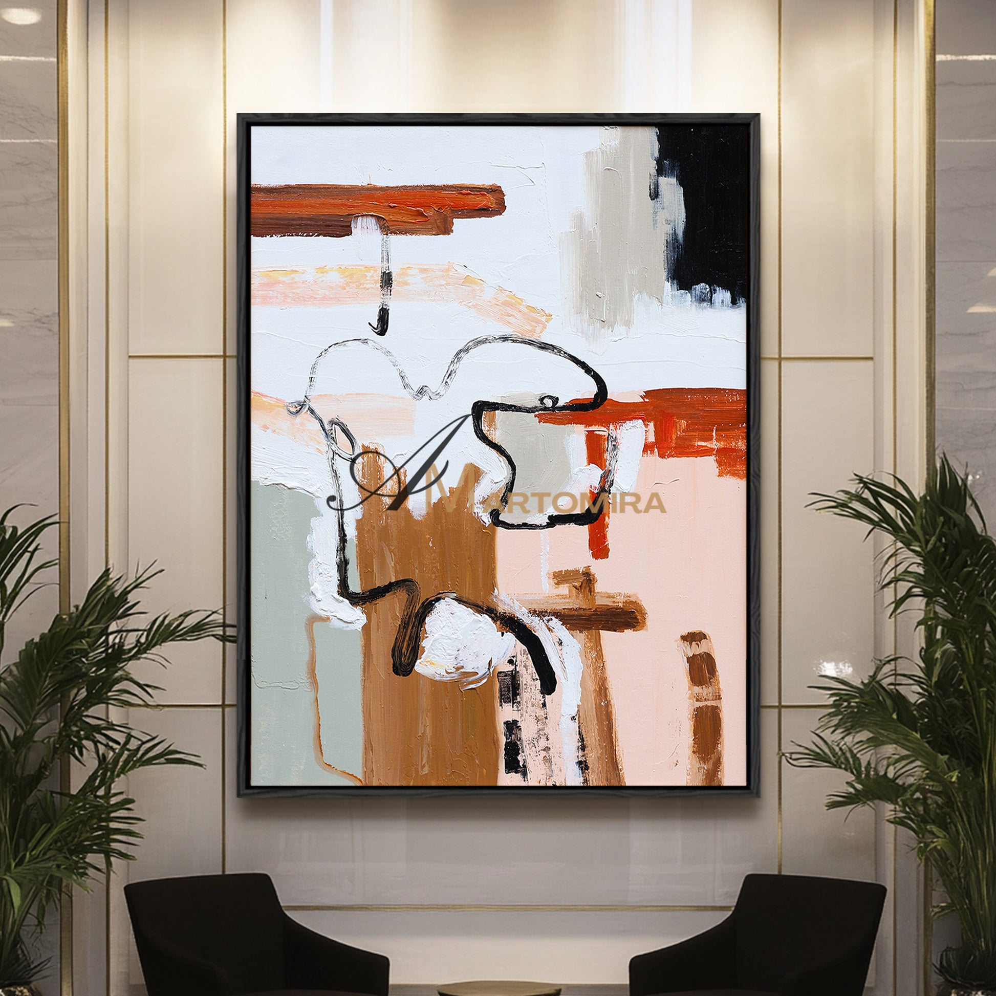 Large Abstract Canvas Art | Colorful Abstract Art | Minimalist Abstract Art | Large Art Canvas #DF019