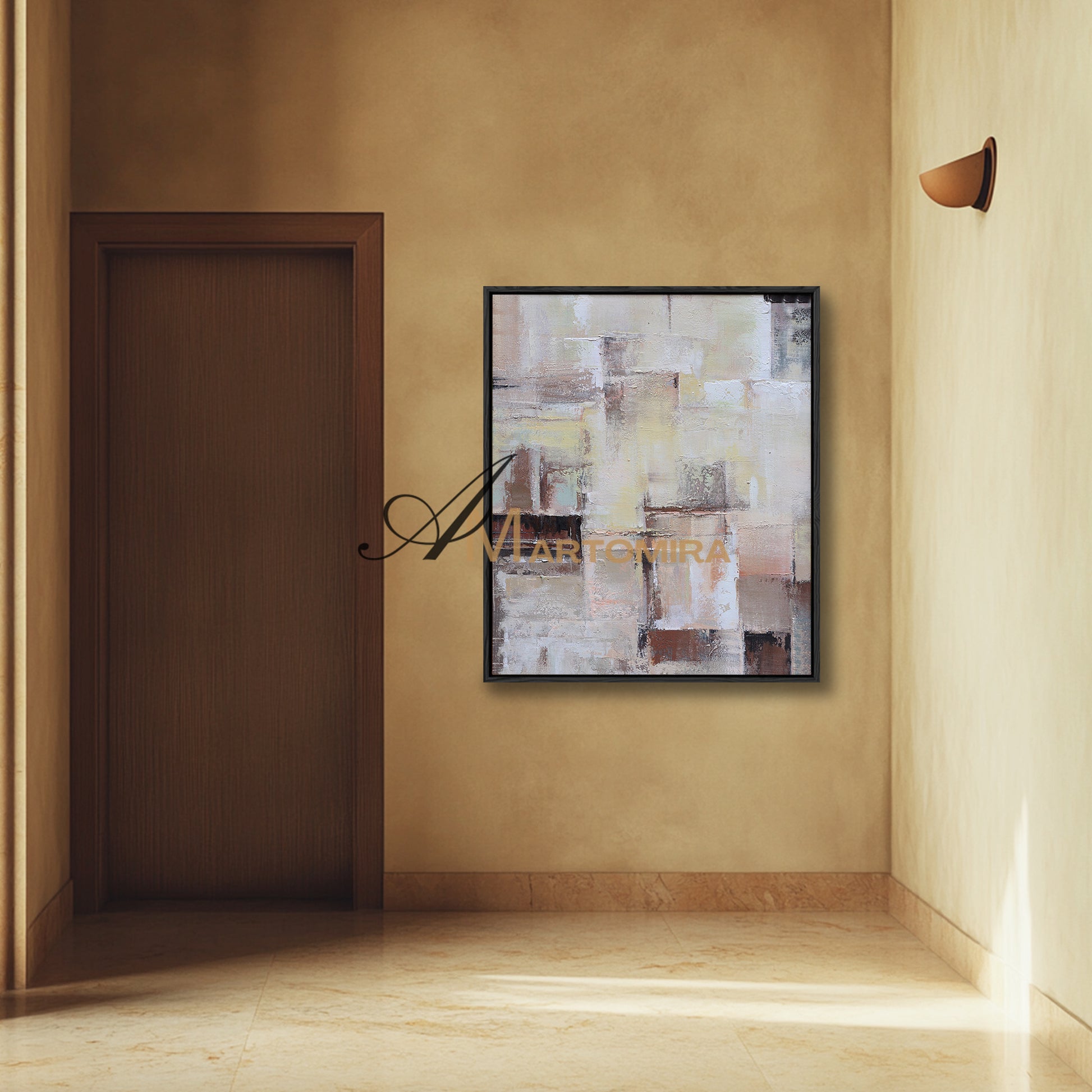 Large Abstract Wall Art | Brown And Beige Wall Art | Neutral Wall Art #DF033