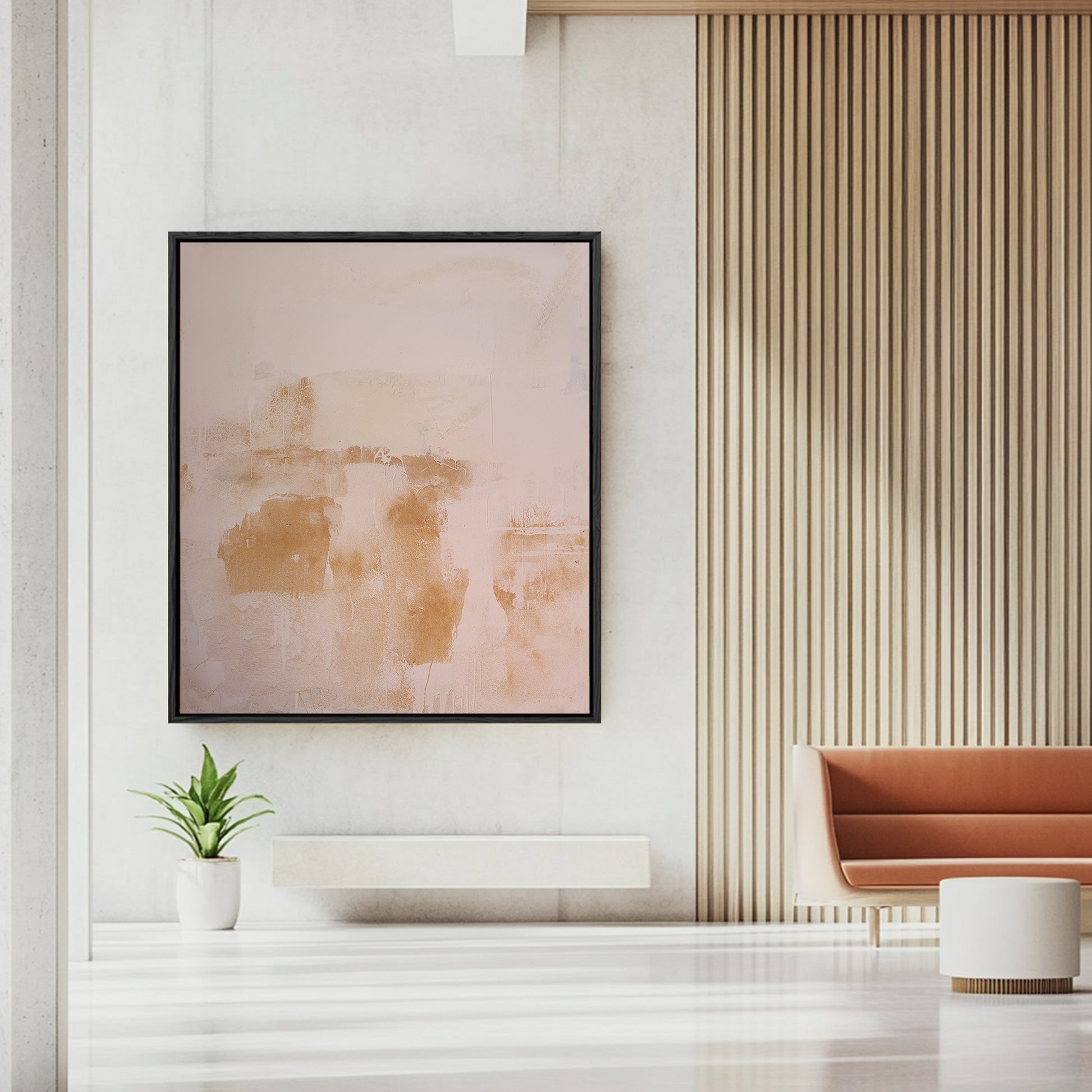 Wabi Sabi Art | Brown Abstract Art | Abstract Minimalist Art | Abstract Wall Art For Living Room #DF054