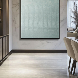 Minimalist Light Blue-Grey Geometric Abstract Textured Wall Art, Subtle Modern Grid and Irregular Block Pattern, Muted Contemporary Wall Decor for Calm Spaces
